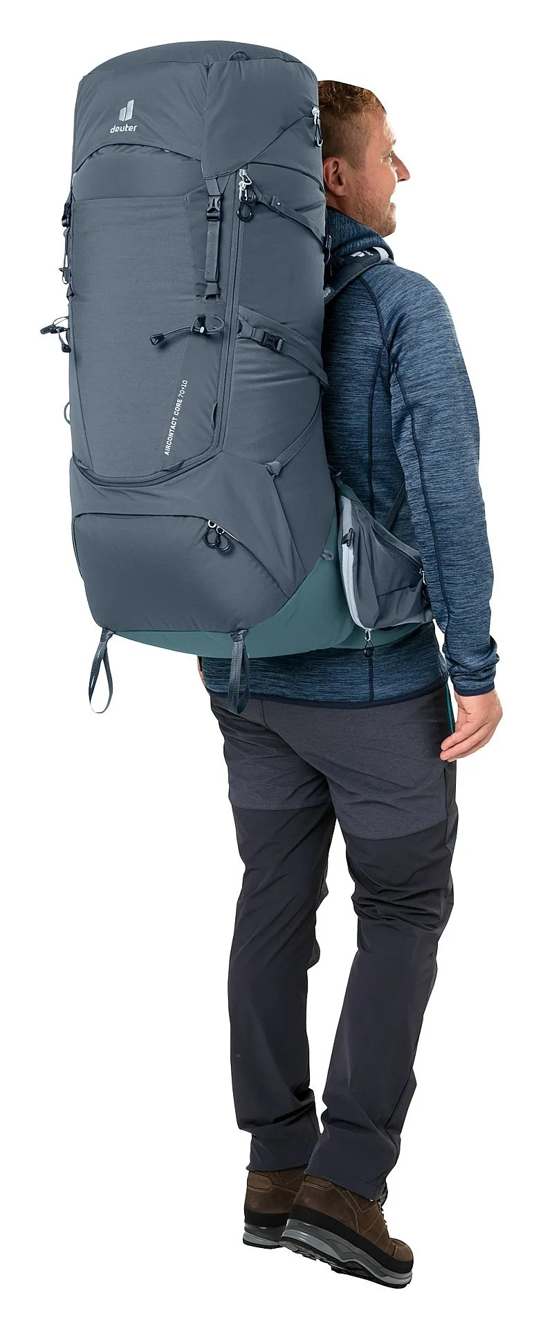 MOCHILA DEUTER AIRCONTACT CORE 70+10  GRAPHITE/SHALE