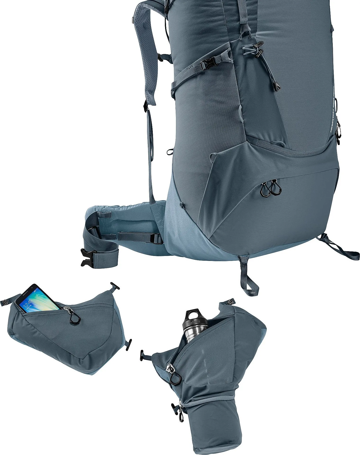 MOCHILA DEUTER AIRCONTACT CORE 70+10  GRAPHITE/SHALE