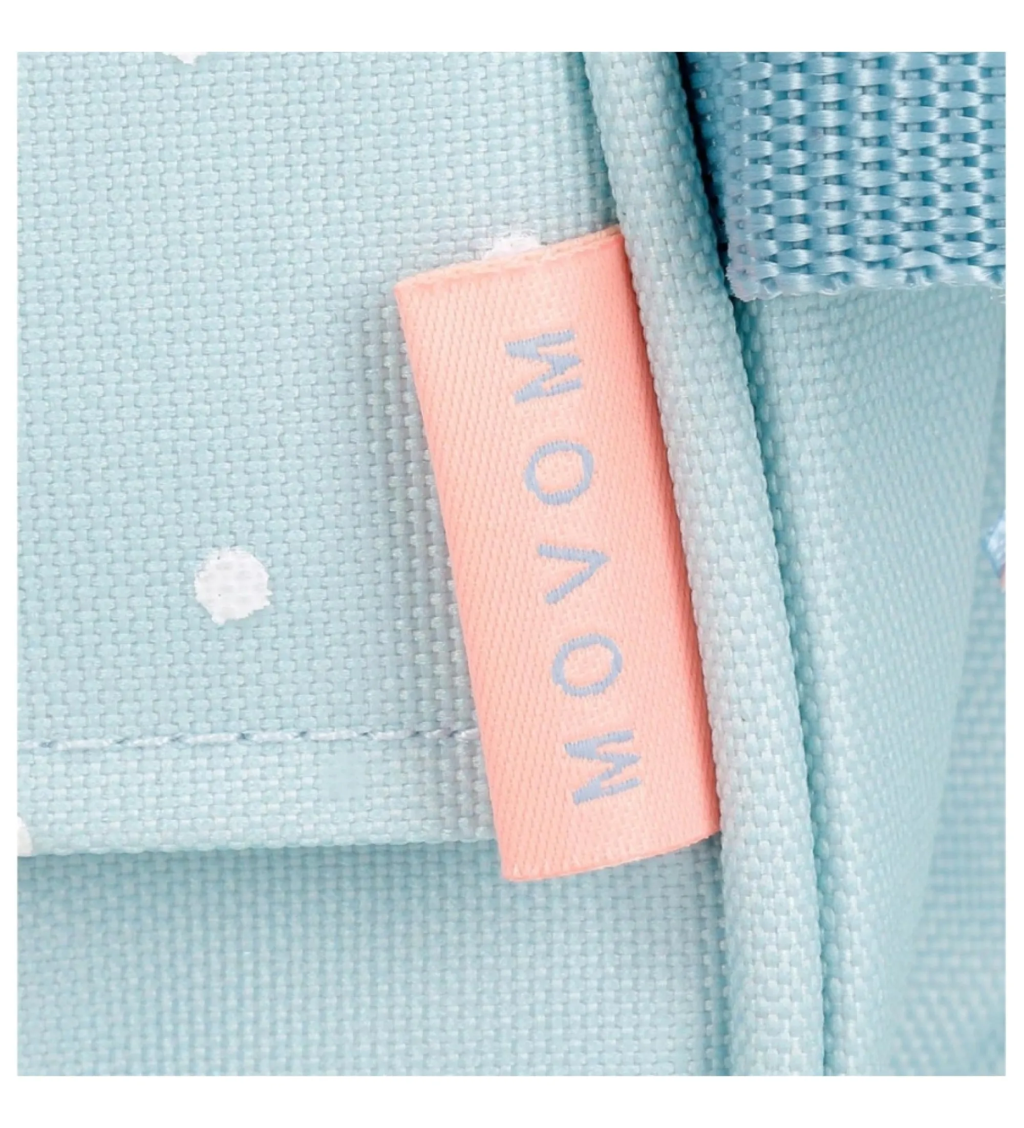 Mochila escolar Movom Live your dreams dos compartimentos adaptable a carro azul turquesa