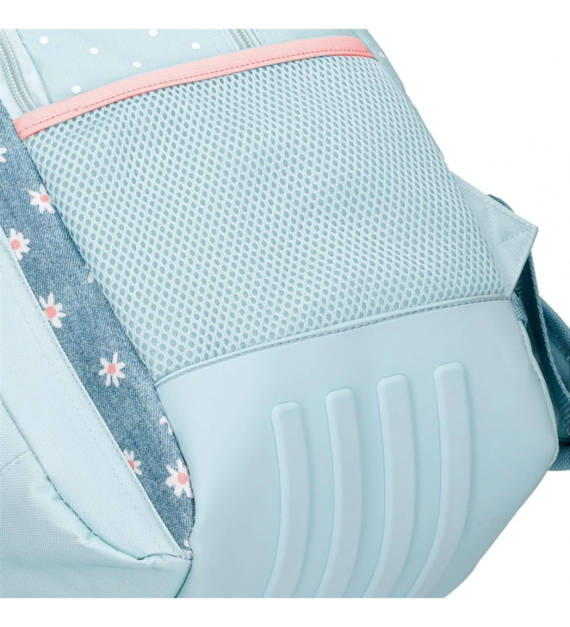 Mochila escolar Movom Live your dreams dos compartimentos adaptable a carro azul turquesa