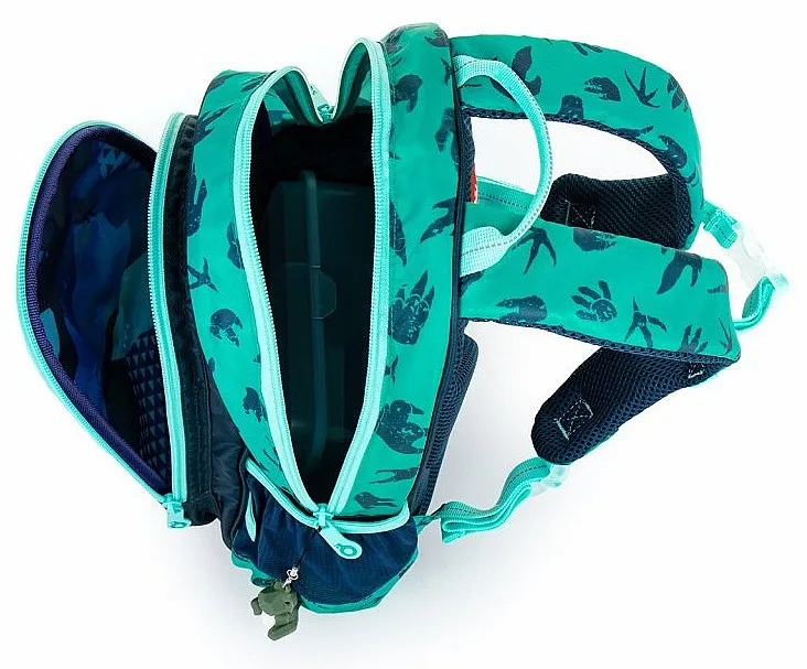 MOCHILA TOPGAL SISI 22059  B/GREEN/DINOSAUR  KID´S