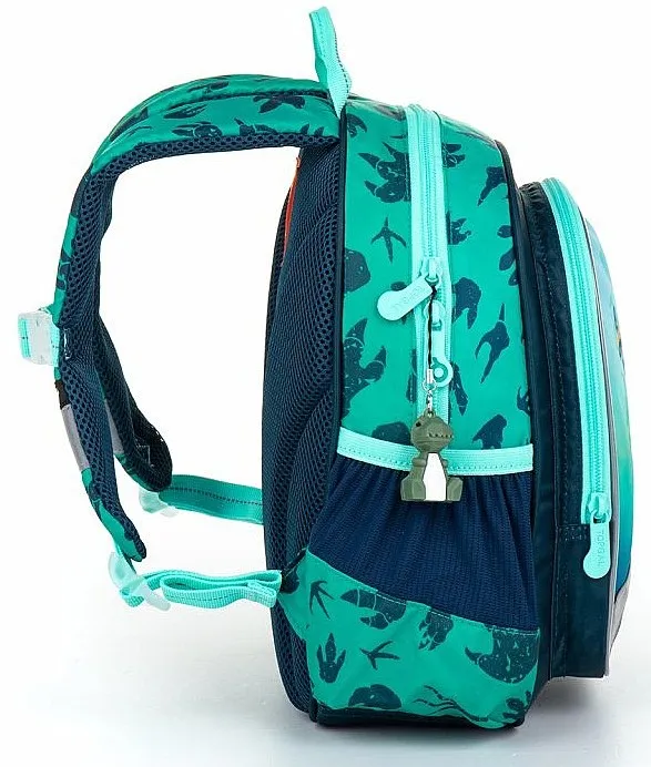 MOCHILA TOPGAL SISI 22059  B/GREEN/DINOSAUR  KID´S