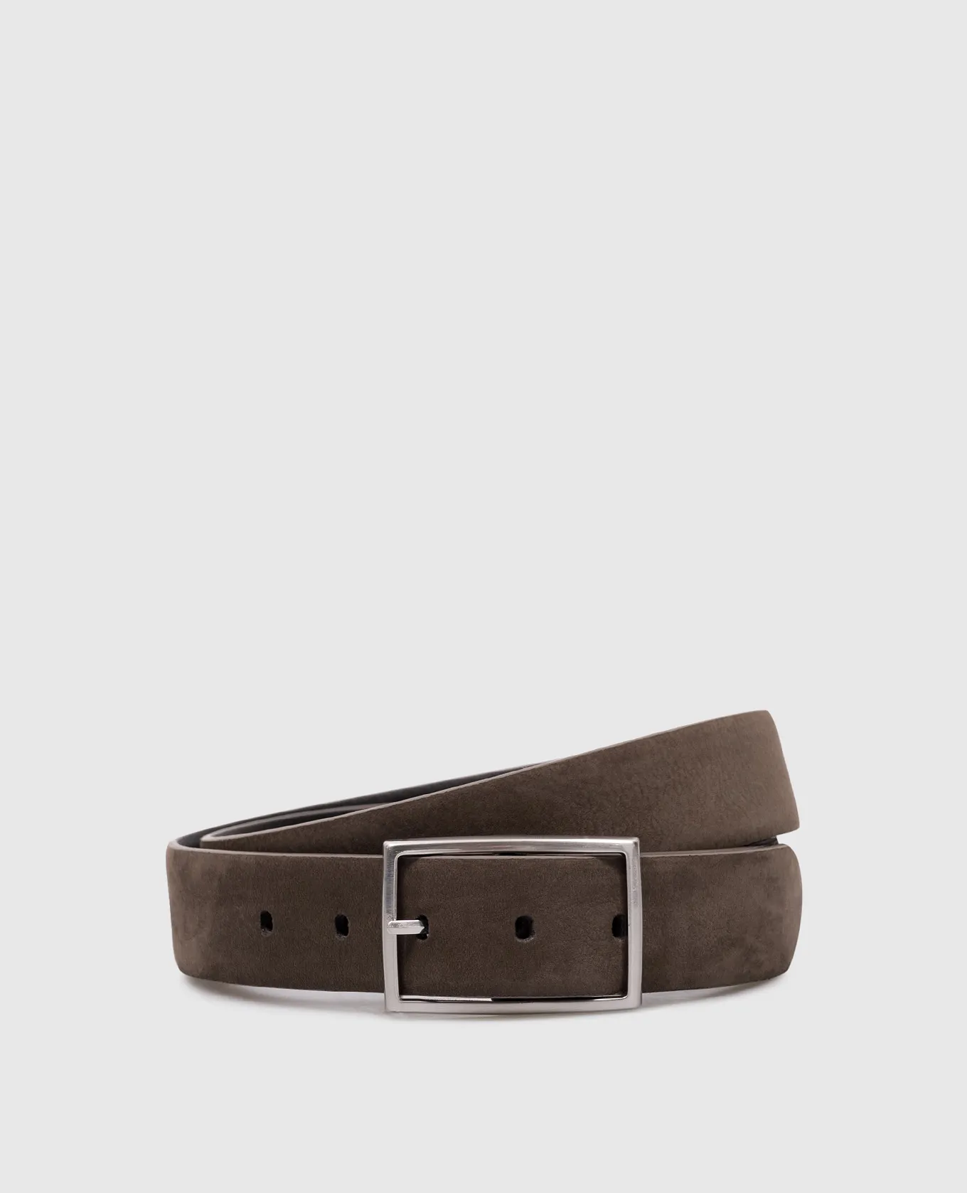 MooRER HOWARD brown nubuck belt