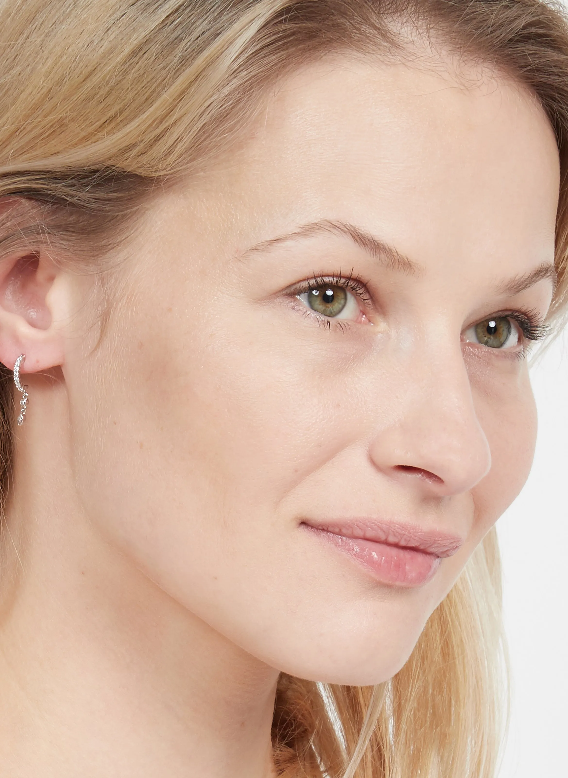 MYA BAY GATSBY  PENDIENTES DE LATóN PLATEADO EN PLATA