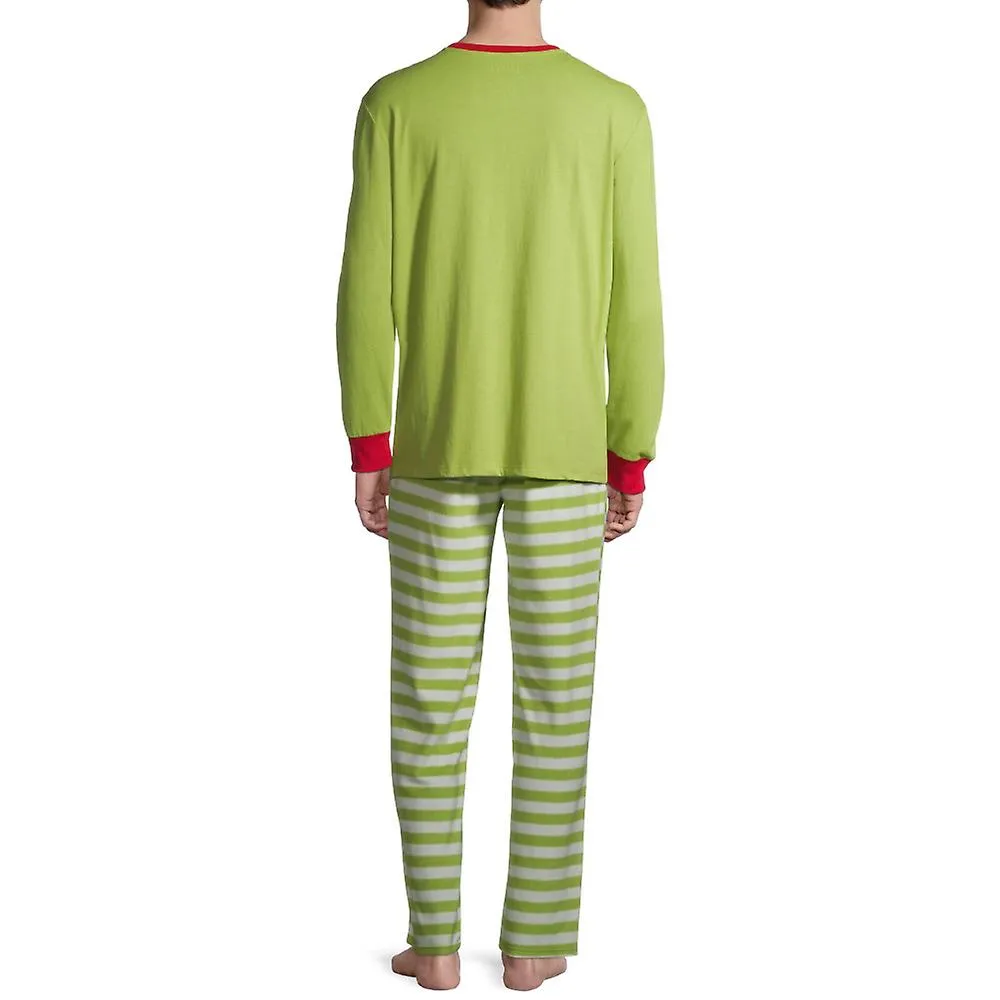 Navidad La Familia Grinch Ropa de dormir a juego Pijamas Pijamas Conjunto de pijamas Ropa de dormir de Navidad para mujeres Homb