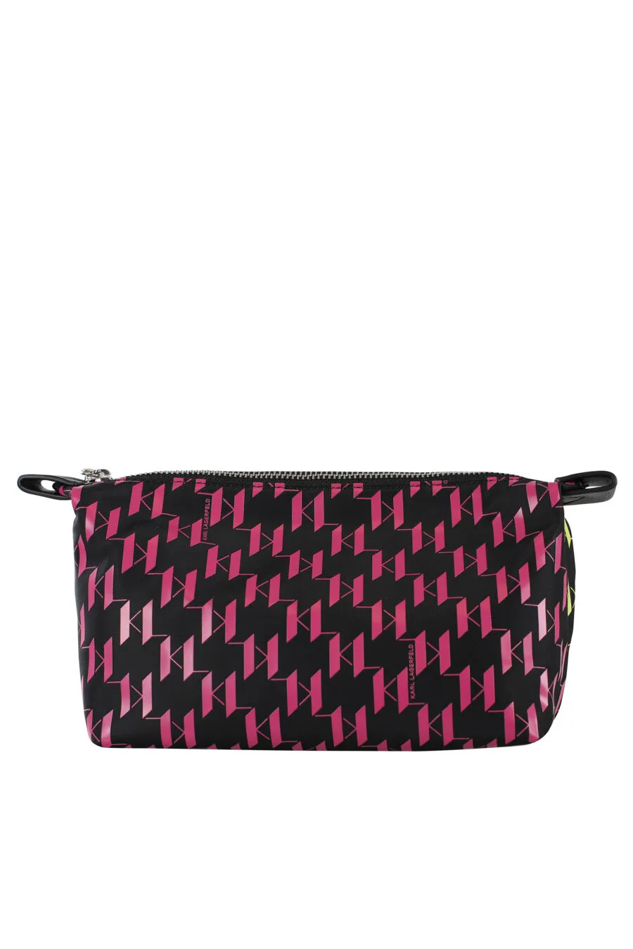 Neceser negro multicolor con logo monograma
