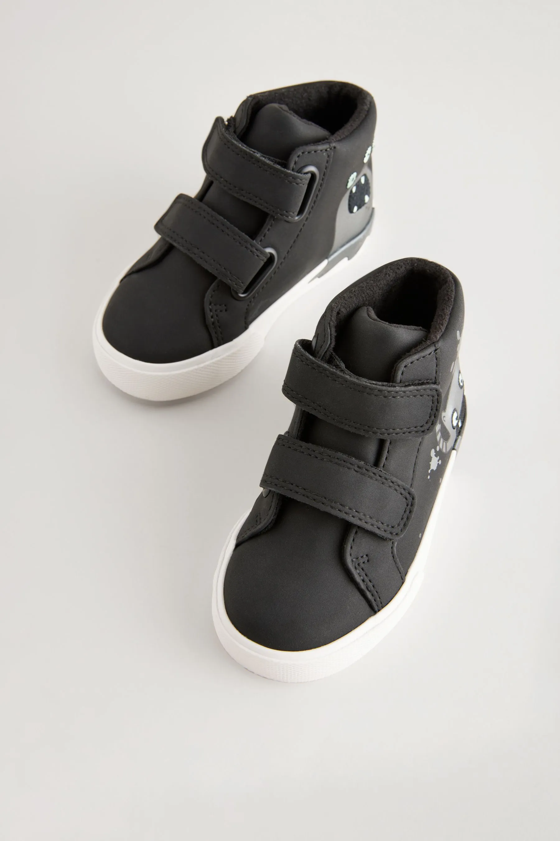 NEGRO CON MONSTRUO  WARM LINED ALTO TOP TOUCH FASTENING TRAINERS