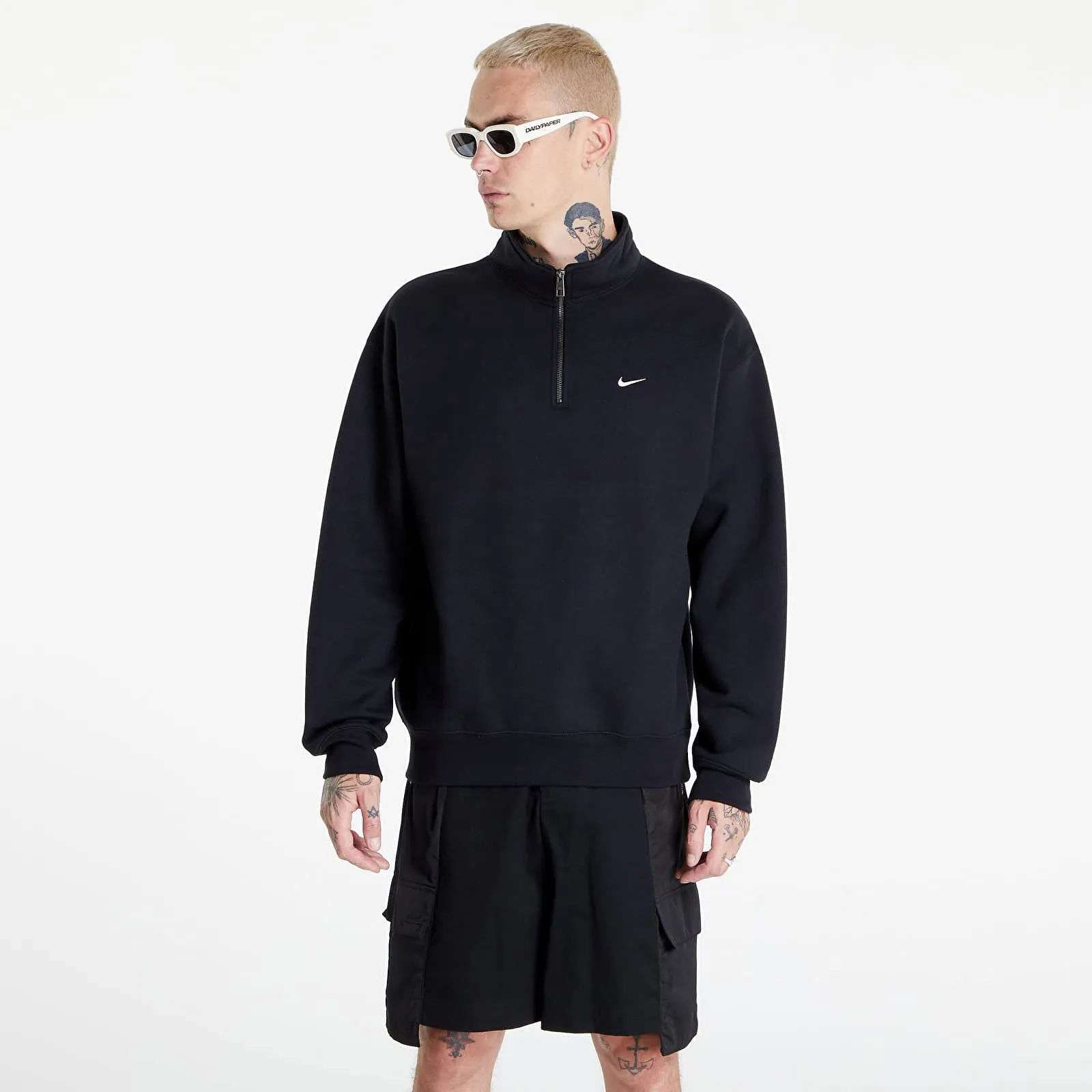 NIKE SOLO SWOOSH1/4ZIP TOP