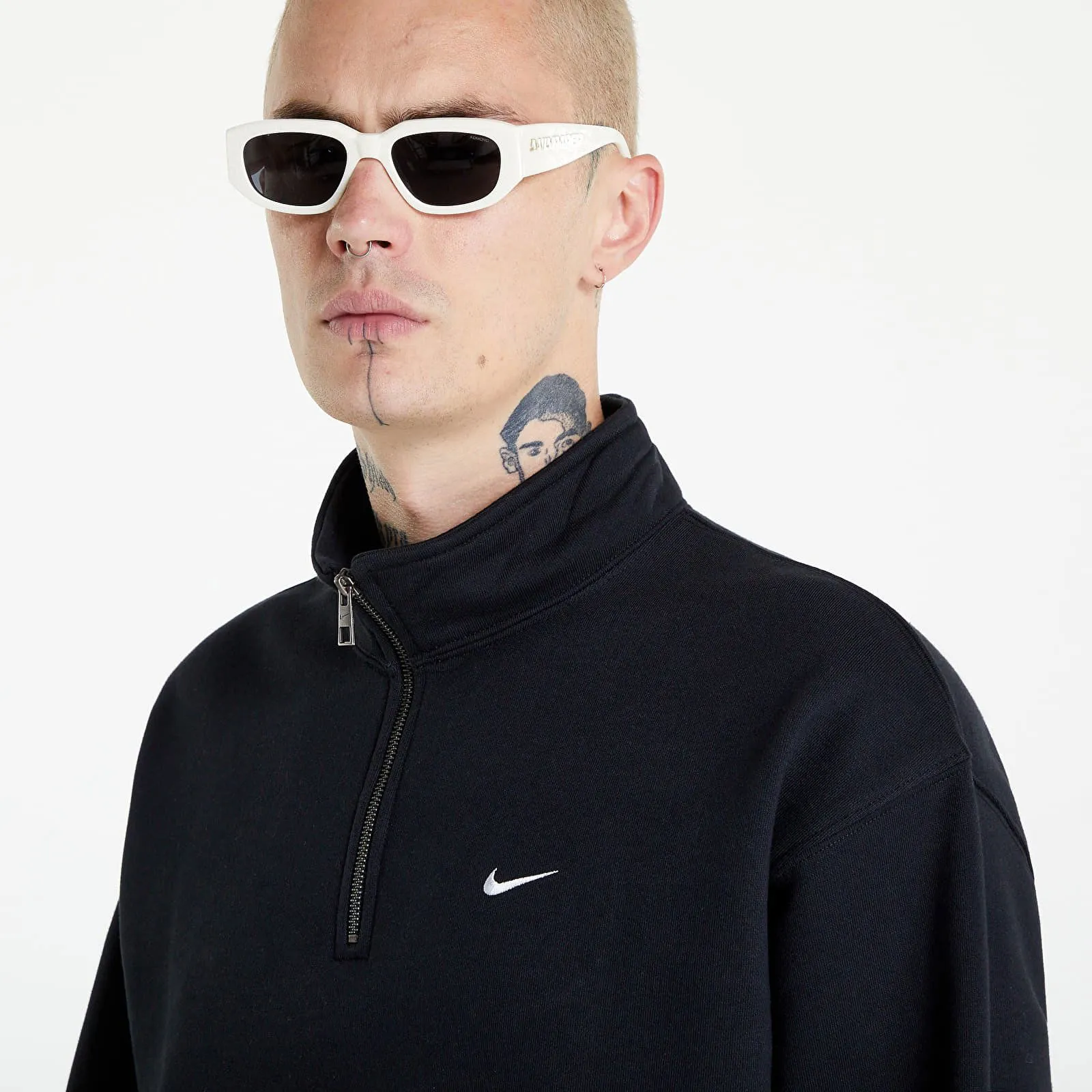 NIKE SOLO SWOOSH1/4ZIP TOP