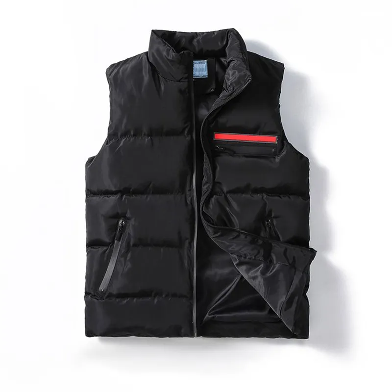 Nuevo estilo diseñador de invierno de invierno down chaleco de ropa de abrigo para hombres con chalecos de algodón sin mangas cl