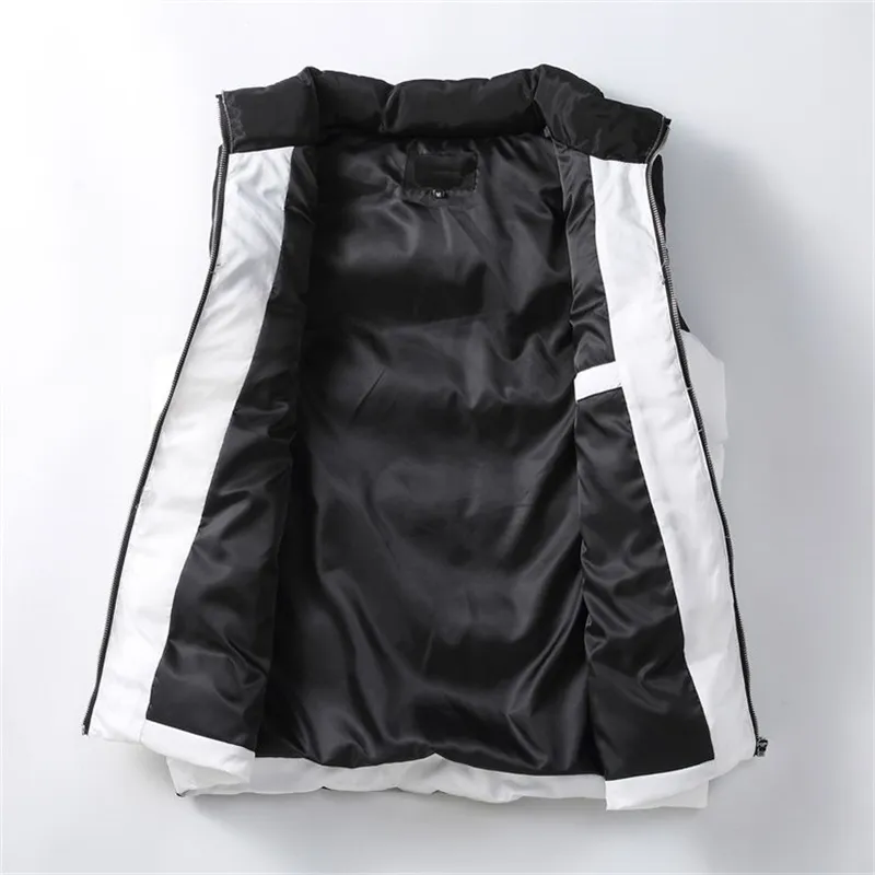 Nuevo estilo diseñador de invierno de invierno down chaleco de ropa de abrigo para hombres con chalecos de algodón sin mangas cl