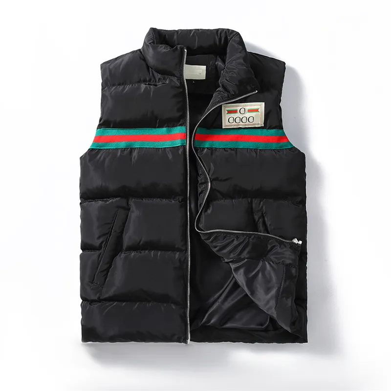Nuevo estilo diseñador de invierno de invierno down chaleco de ropa de abrigo para hombres con chalecos de algodón sin mangas cl
