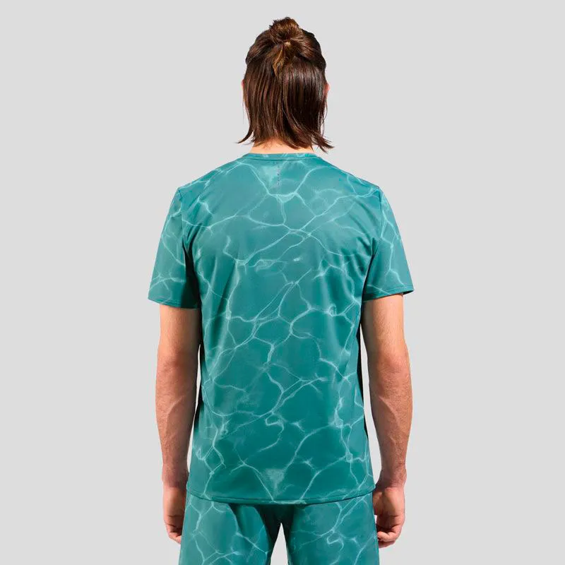 ODLO CREW SS ZEROW CHILLTEC PRINT
