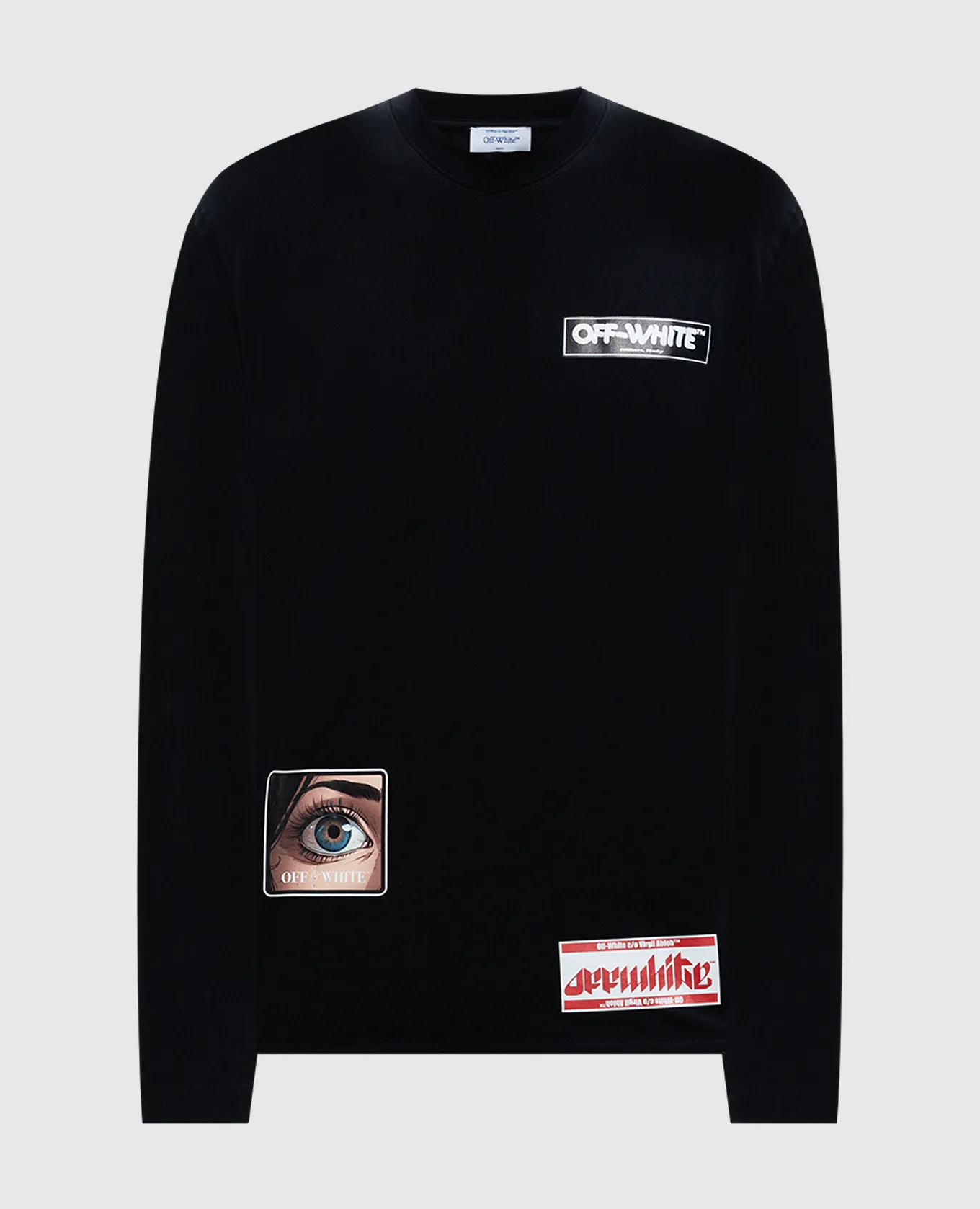 OFFWHITE BLACK LONGSLEEVE EYE WITH PRINT