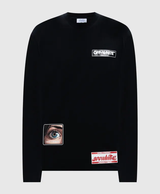 OFFWHITE BLACK LONGSLEEVE EYE WITH PRINT