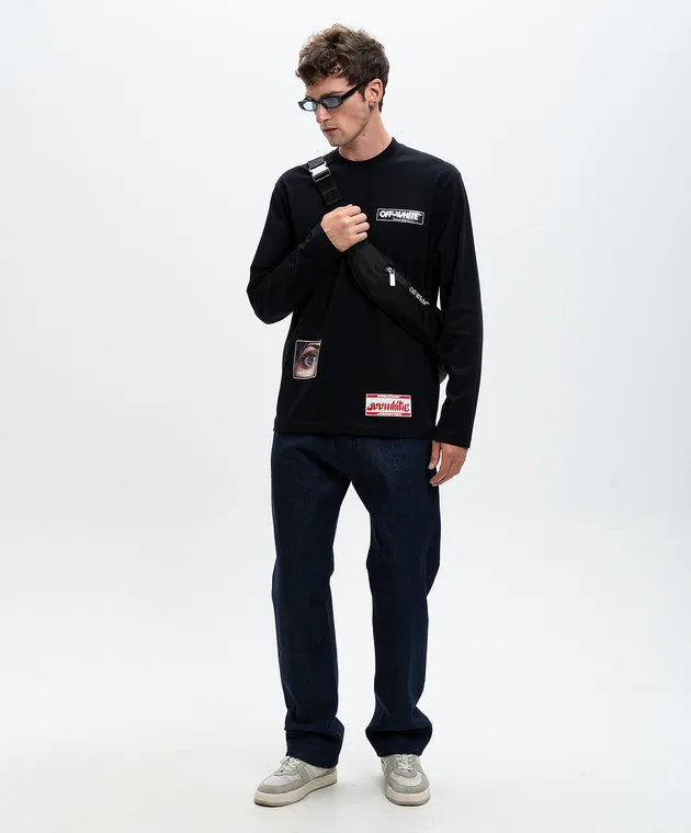 OFFWHITE BLACK LONGSLEEVE EYE WITH PRINT