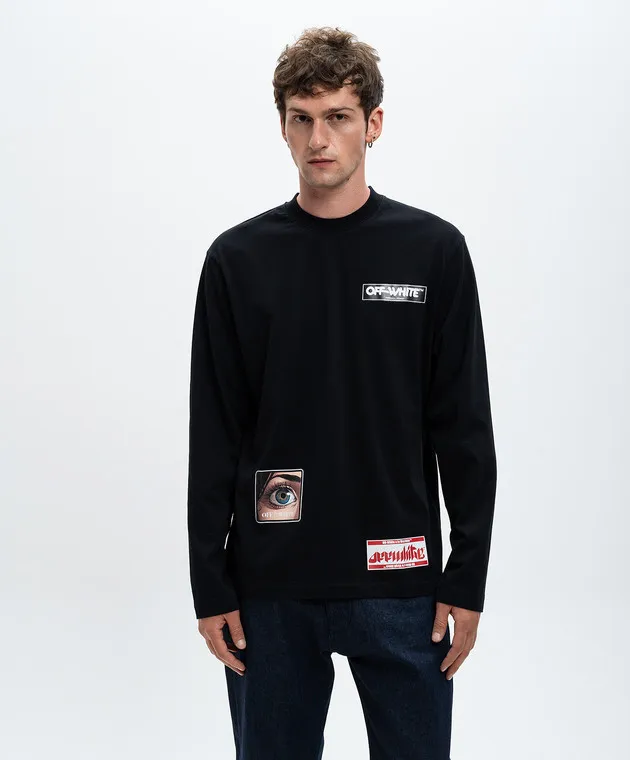 OFFWHITE BLACK LONGSLEEVE EYE WITH PRINT