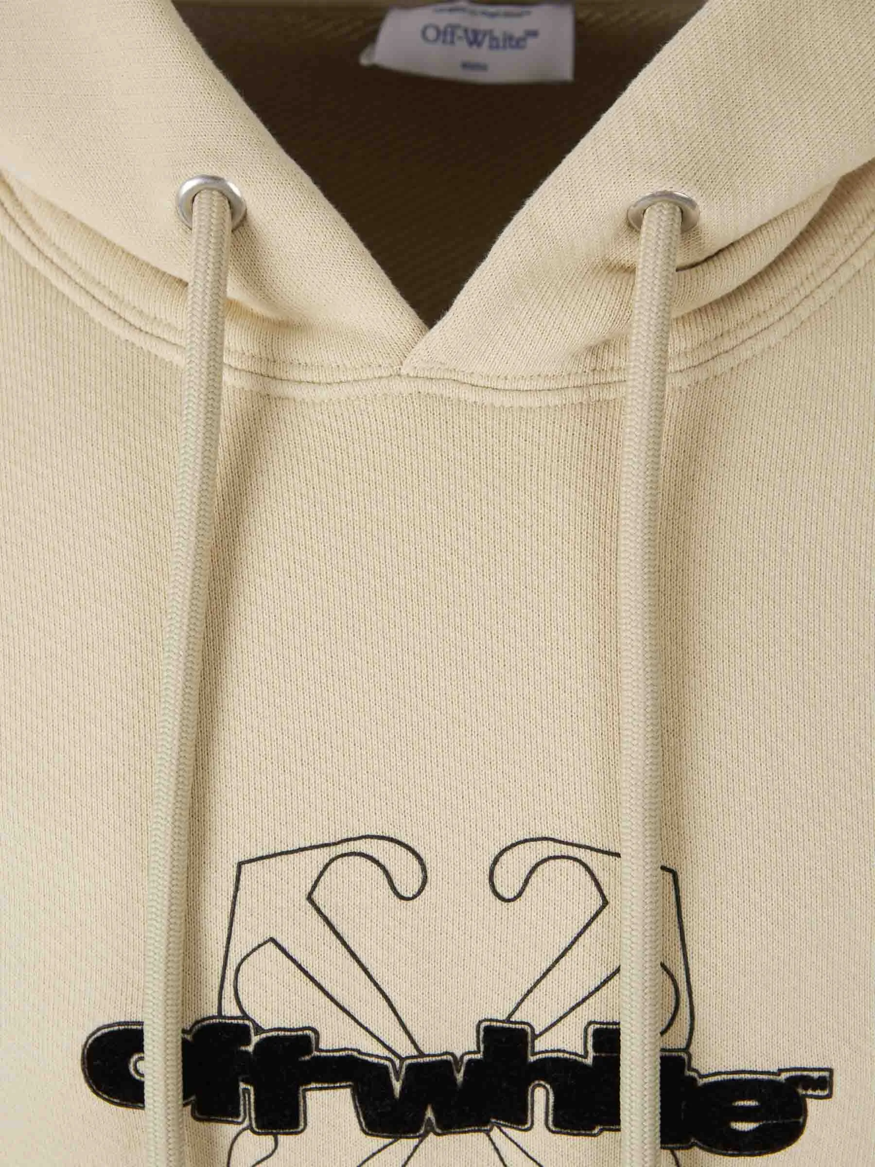 OFFWHITE SUDADERA LOGO ALGODóN
