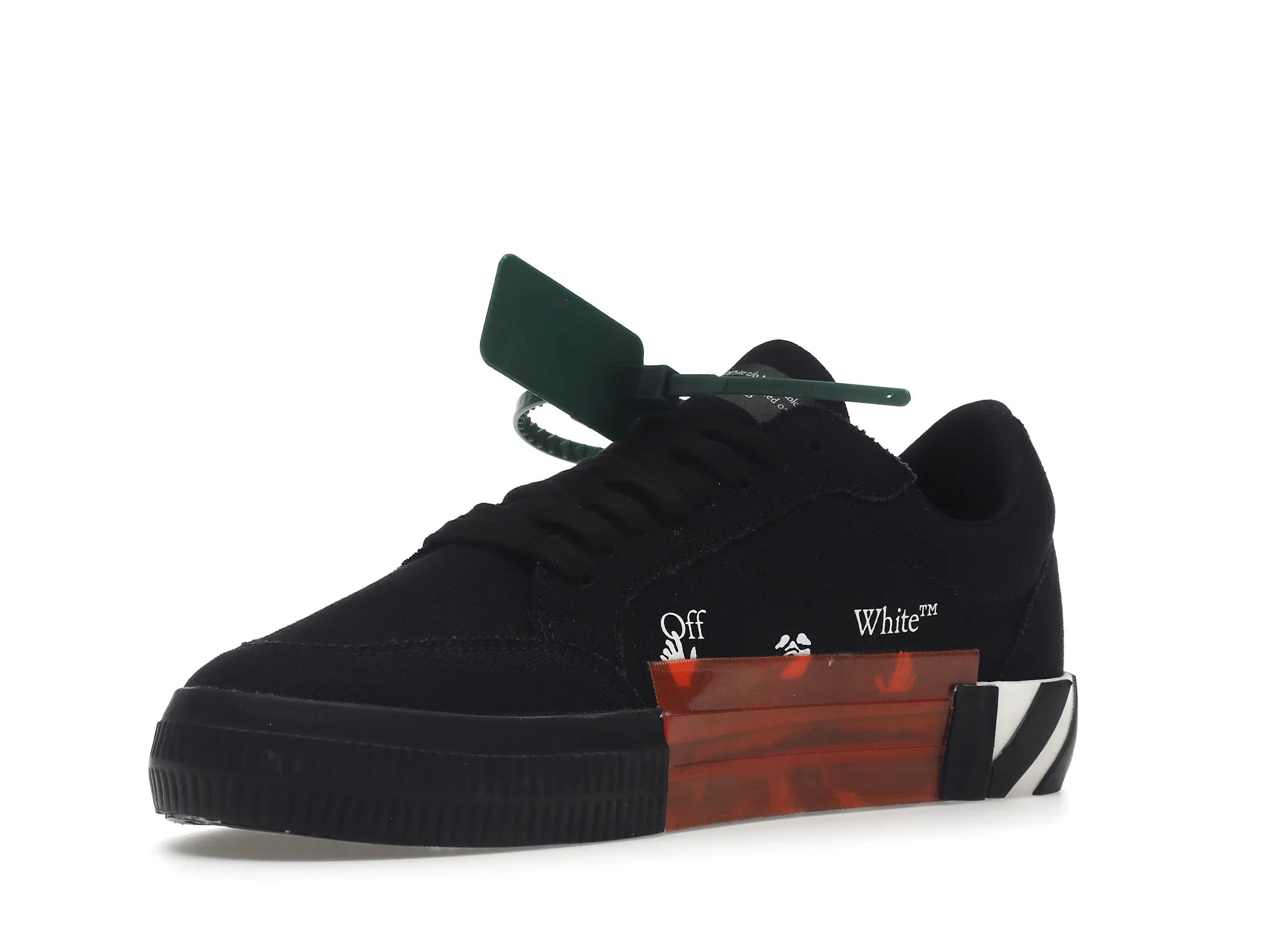 OFFWHITE VULC LOW CANVAS BLACK WHITE
