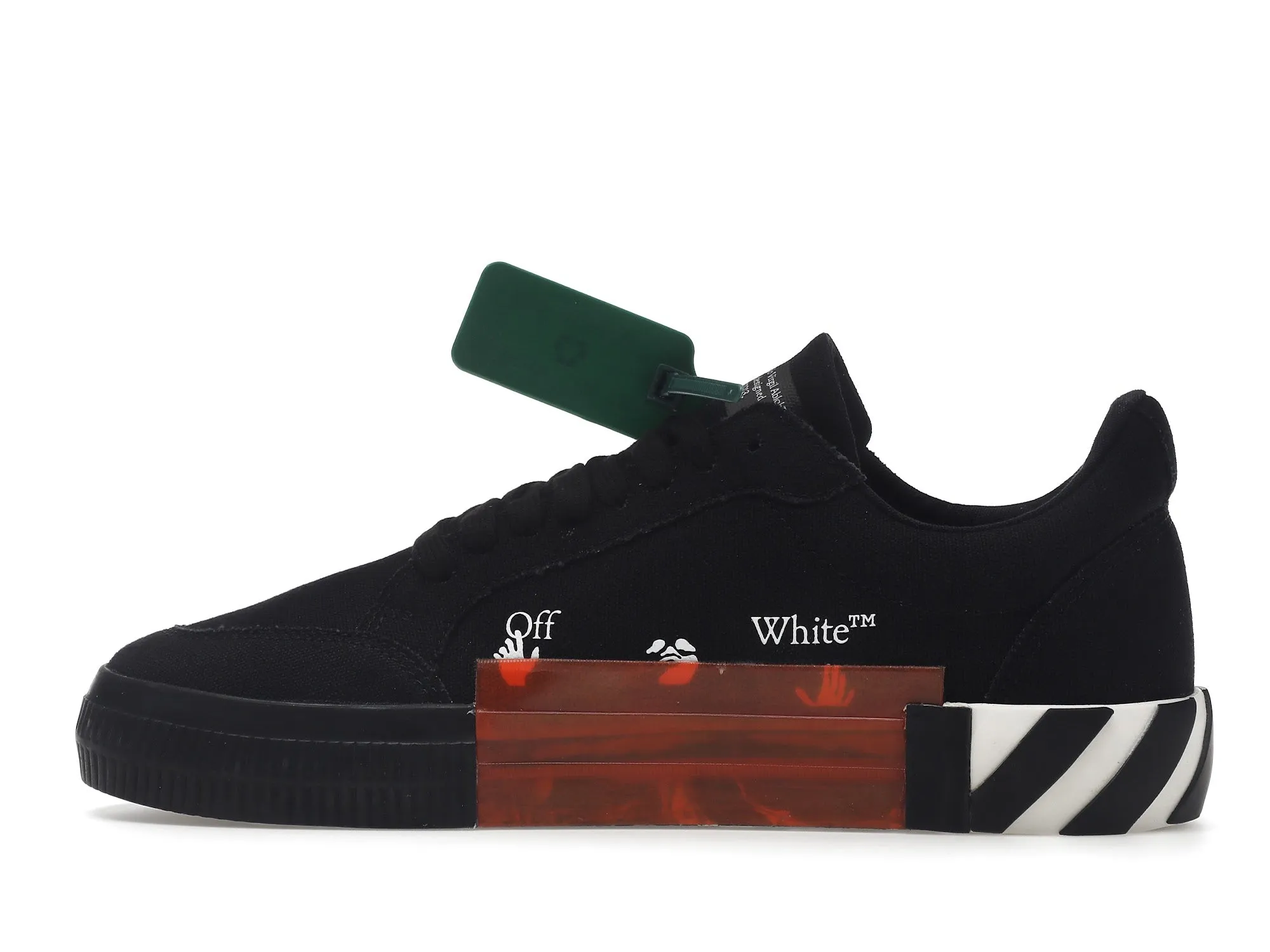 OFFWHITE VULC LOW CANVAS BLACK WHITE