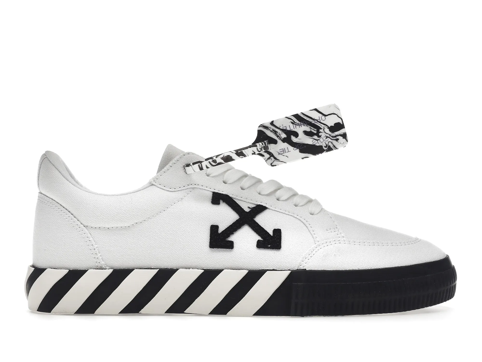 OFFWHITE VULCANIZED LOW CANVAS WHITE BLACK