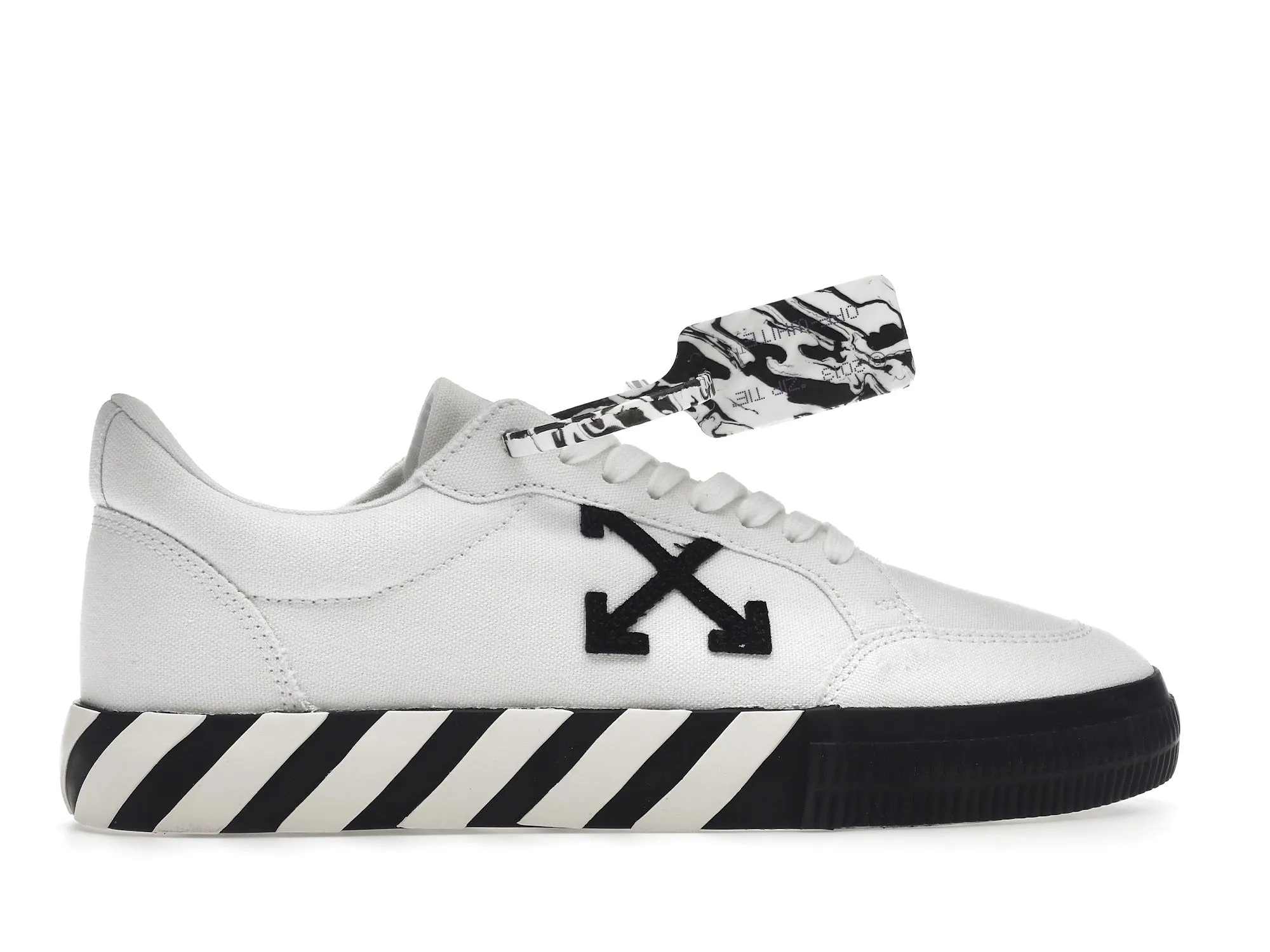 OFFWHITE VULCANIZED LOW CANVAS WHITE BLACK