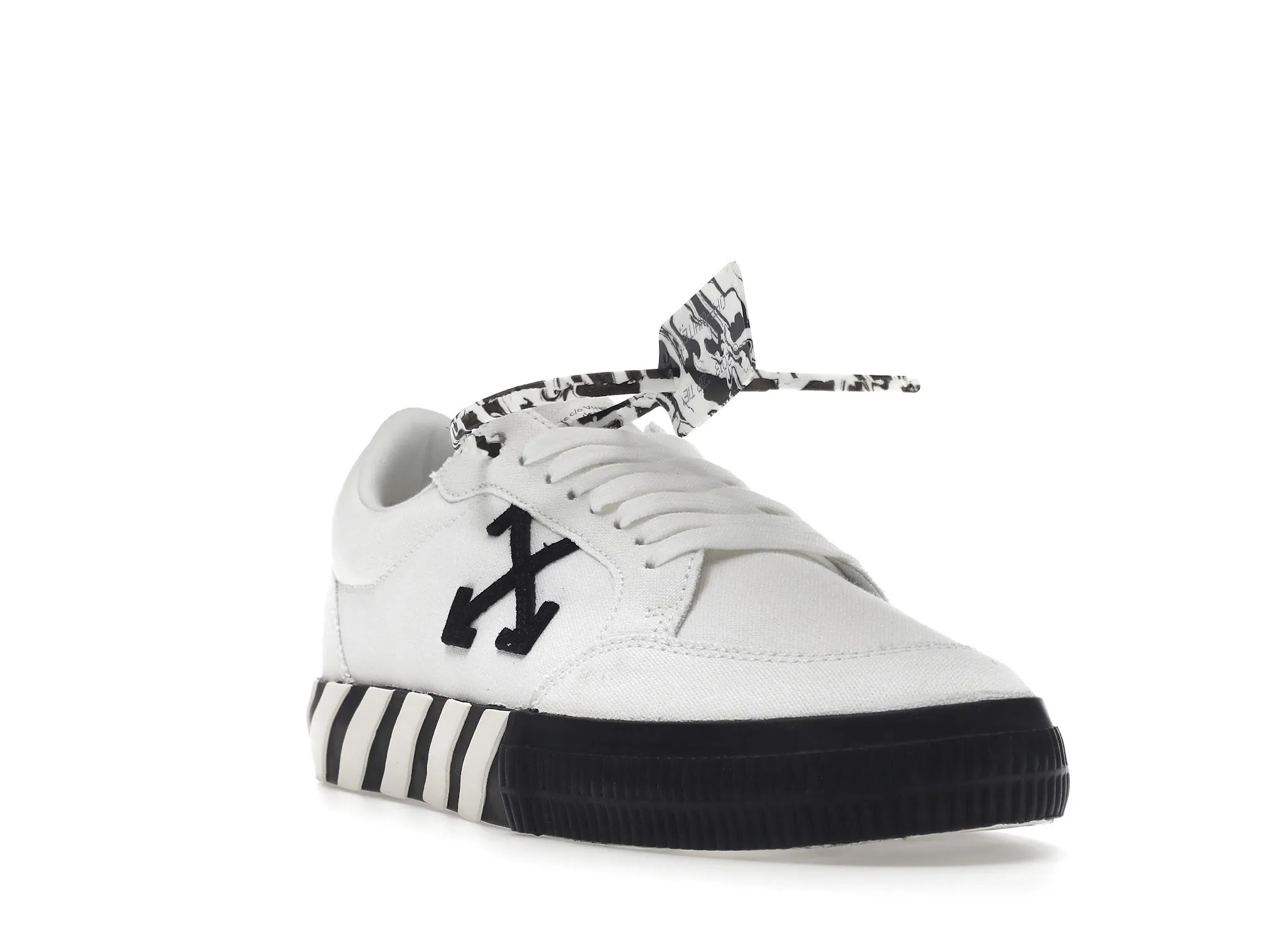 OFFWHITE VULCANIZED LOW CANVAS WHITE BLACK