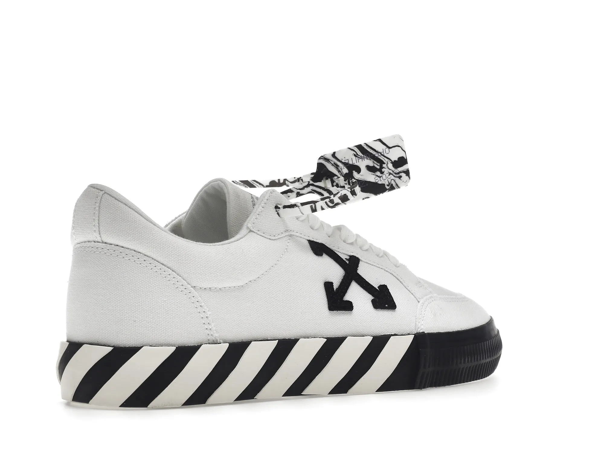 OFFWHITE VULCANIZED LOW CANVAS WHITE BLACK