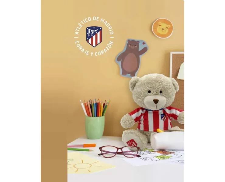 Osito de peluche con camiseta Atlético de Madrid