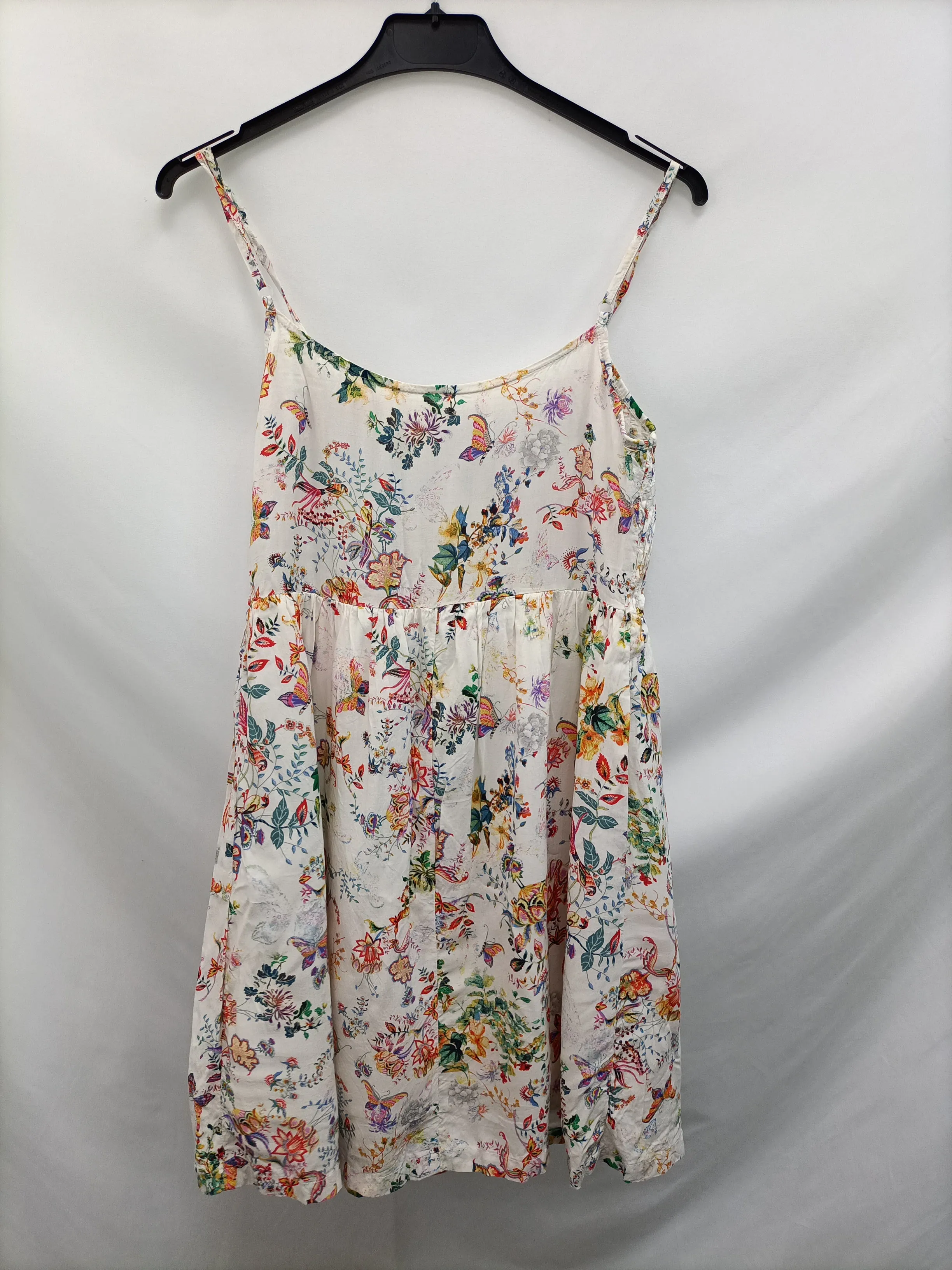 OTRAS. Vestido blanco flores T.u(s)