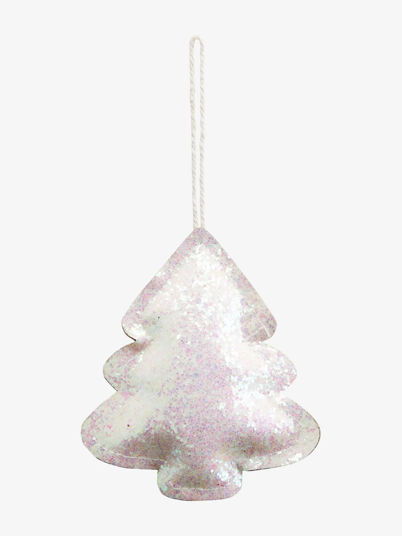 Pack de 4 decoraciones de Navidad con purpurina