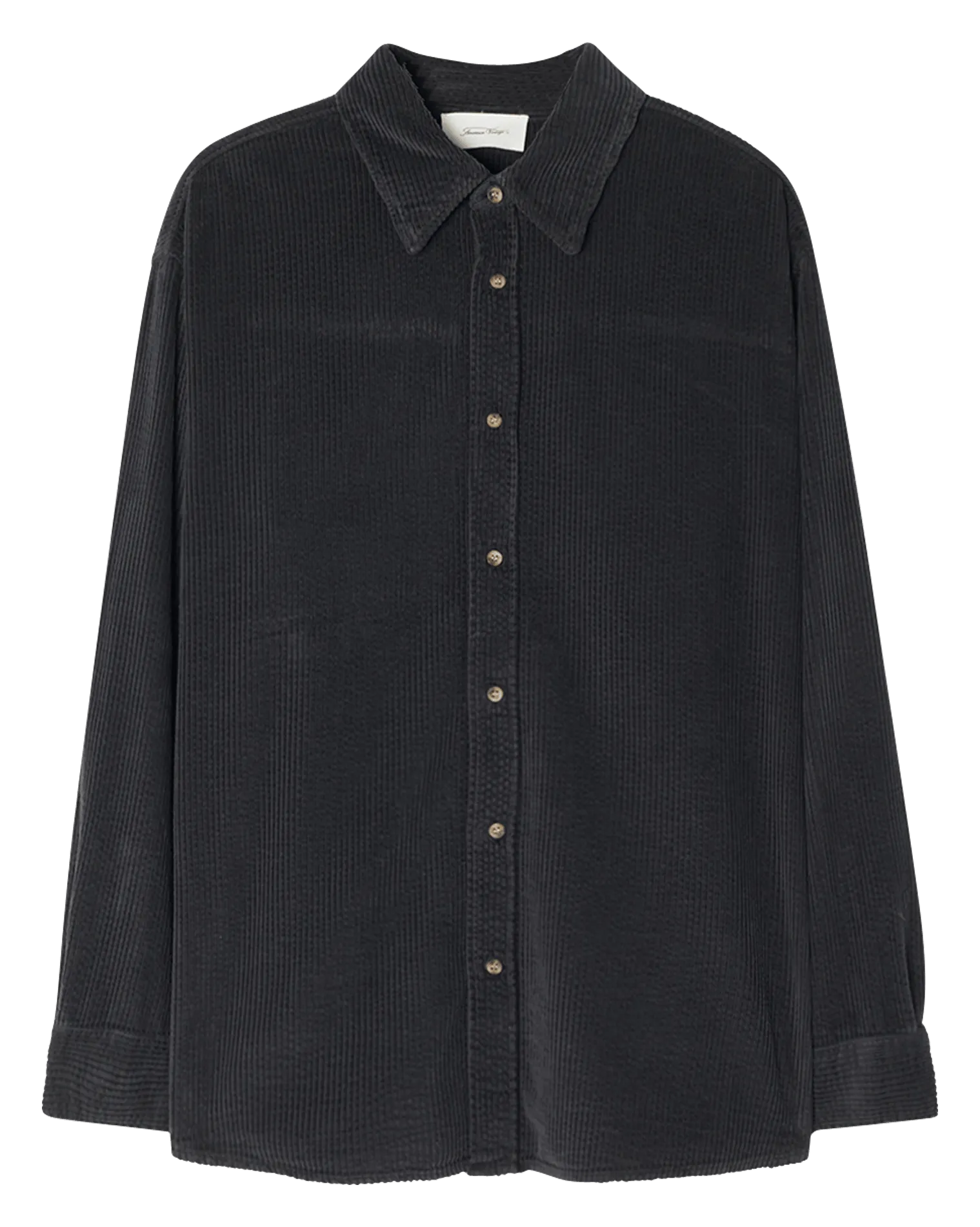 PADOW  SOBRECAMISA DE ALGODóN CON CUELLO CLáSICO EN NEGRO