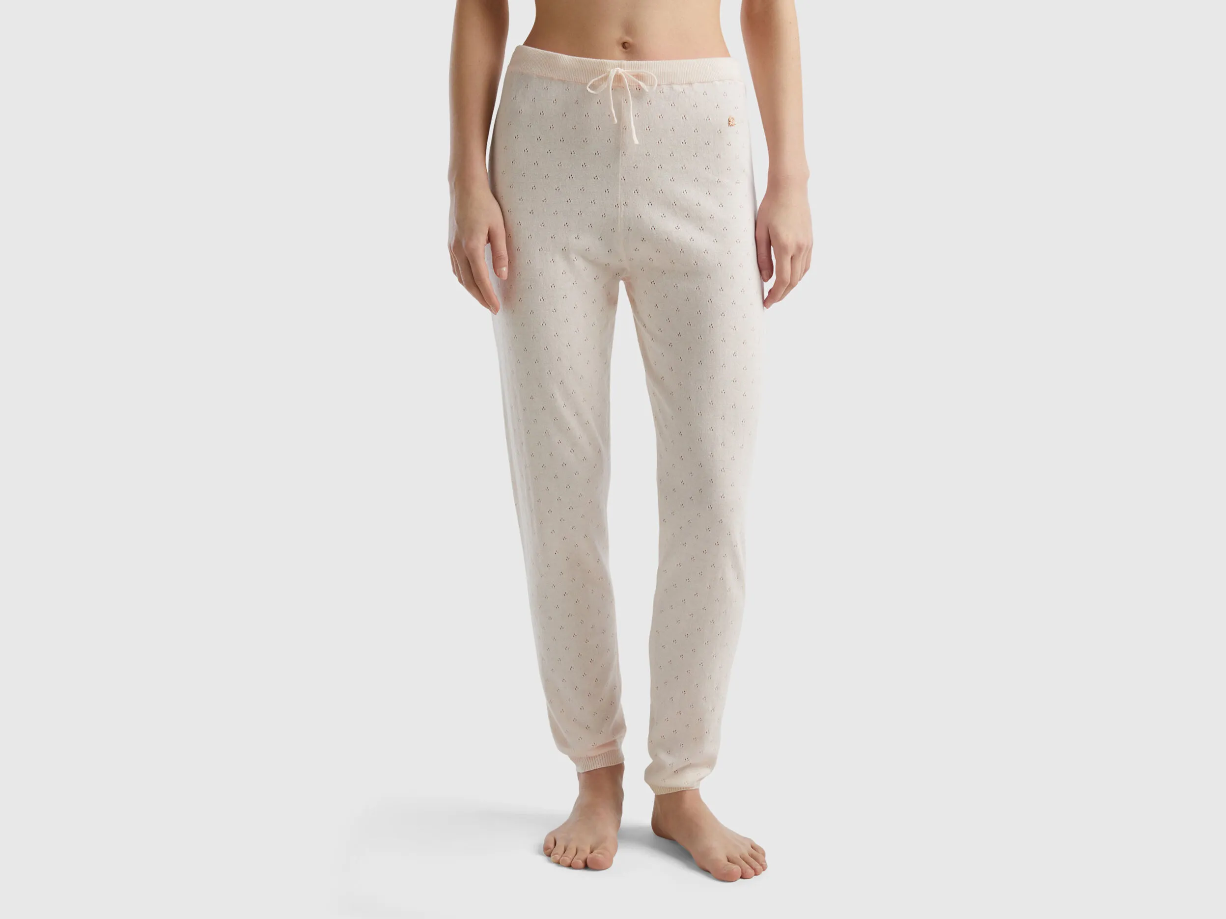 Pantalón de punto con cordón de ajuste