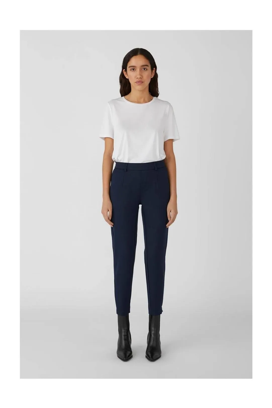 PANTALON TELA SLIM OBJLISA AZUL MARINO