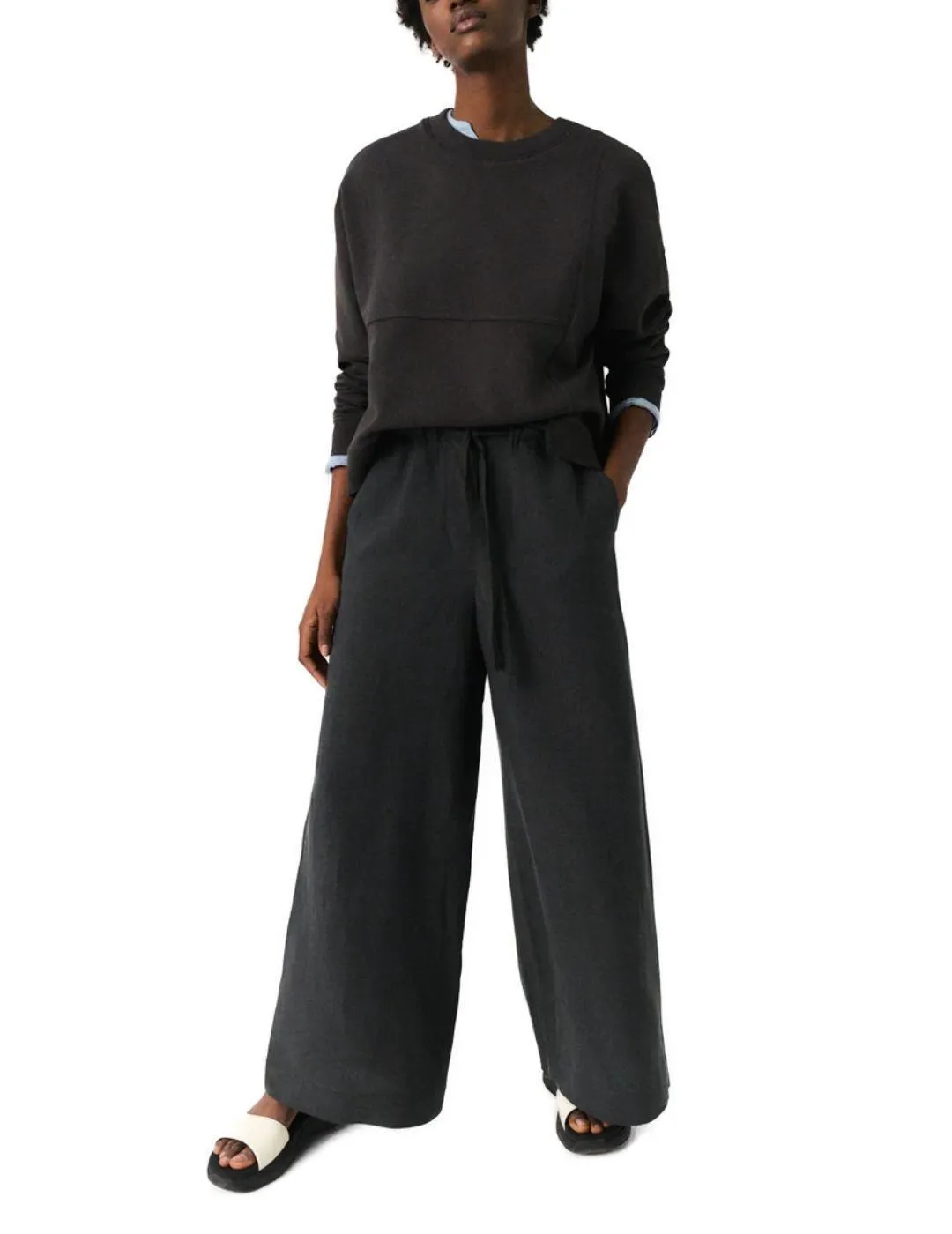 PANTALóN ECOALF NEGRO PARA MUJERA