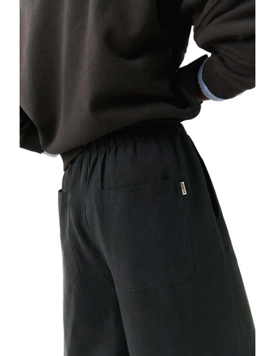 PANTALóN ECOALF NEGRO PARA MUJERA