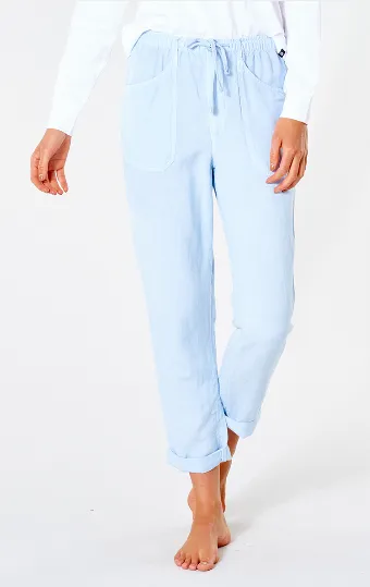 Pantalón fluido RIP CURL práctico y cómodo para Mujer Panoma Mid Blue Ref. GPABN9 azul cieloo