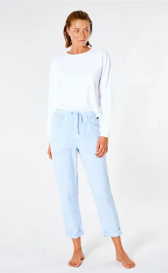 Pantalón fluido RIP CURL práctico y cómodo para Mujer Panoma Mid Blue Ref. GPABN9 azul cieloo