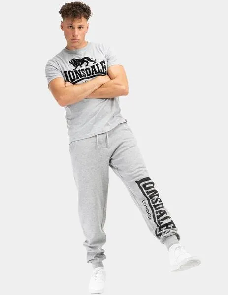 PANTALóN LONSDALE LOGO LARGE  MARL GREY/BLACK