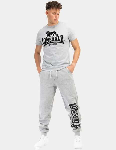 PANTALóN LONSDALE LOGO LARGE  MARL GREY/BLACK