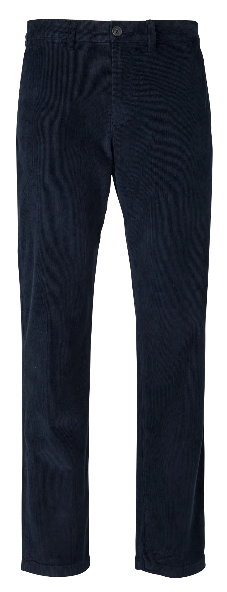 Pantalón recto de terciopelo de mezcla de algodón orgánico en azul