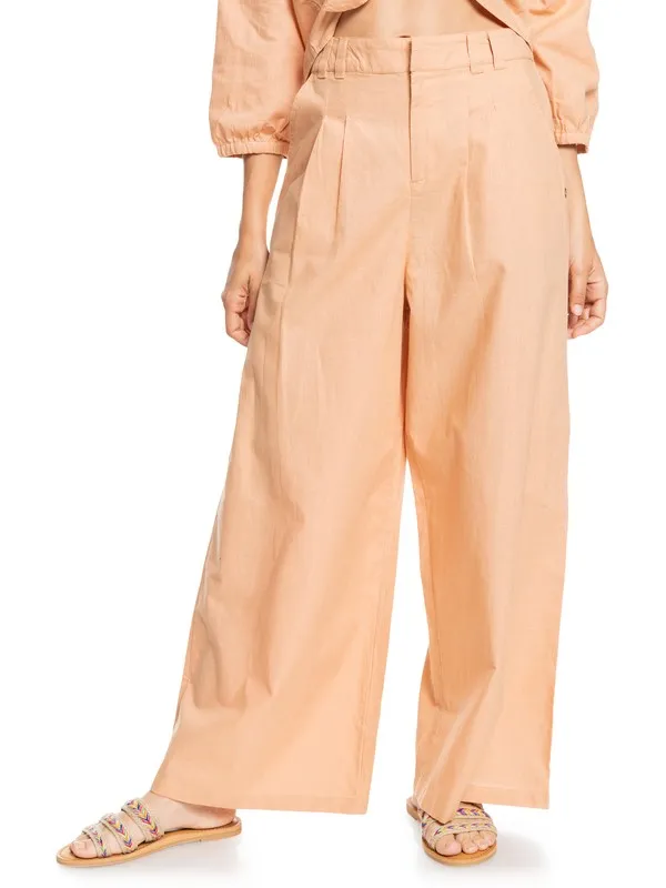 Pantalón ROXY acampanado para Mujer Bay Sight TOAST (cjj0) Ref. ERJNP03417 tostado/salmón