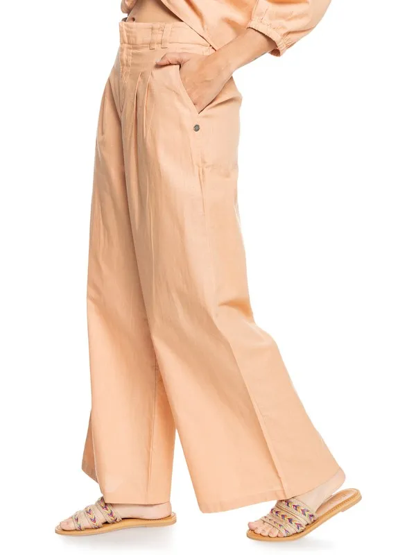 Pantalón ROXY acampanado para Mujer Bay Sight TOAST (cjj0) Ref. ERJNP03417 tostado/salmón