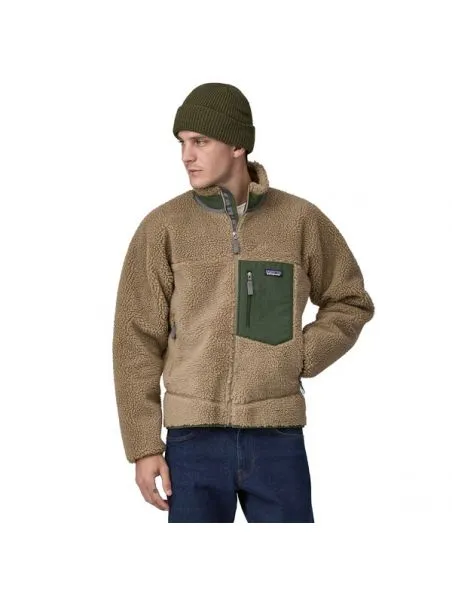 PATAGONIA CHAQUETA CLASSIC RETROX FLEECE HOMBRE SEABIRD GREY