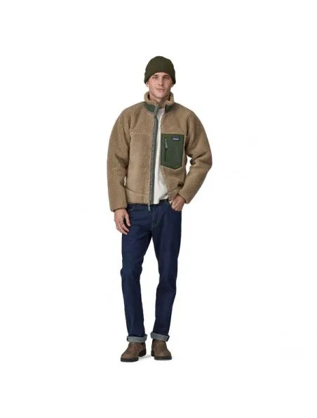 PATAGONIA CHAQUETA CLASSIC RETROX FLEECE HOMBRE SEABIRD GREY