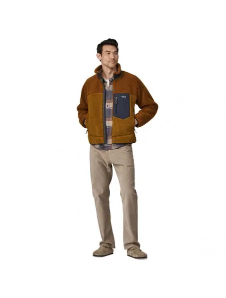 PATAGONIA CHAQUETA CLASSIC RETROX FLEECE HOMBRE SHELTER BROWN