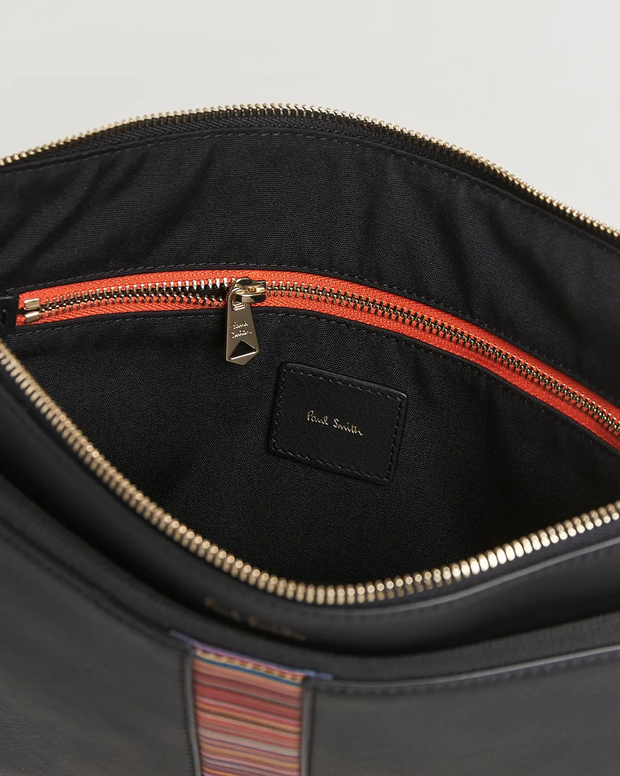 Paul Smith Leather Stripe Document Case Black