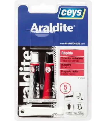 Pegamento rapido pequeño ARALDIT 5+5ml 510206