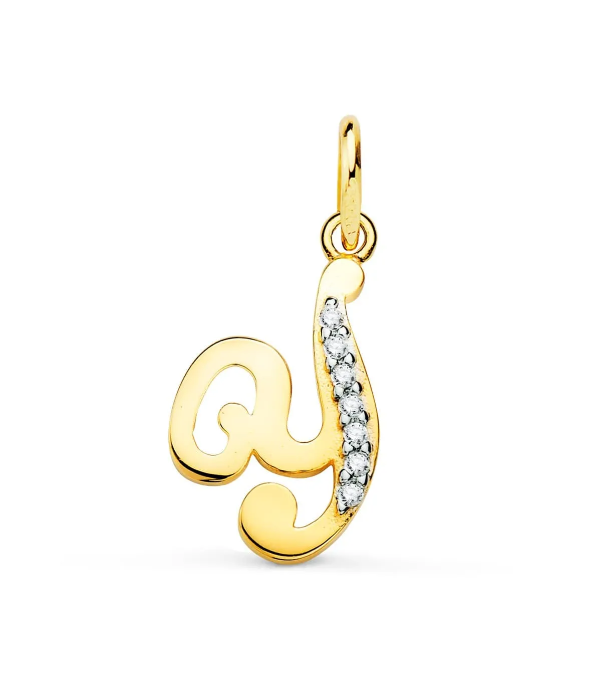 Pendentif Initiale Y Or Jaune 18 K 15mm