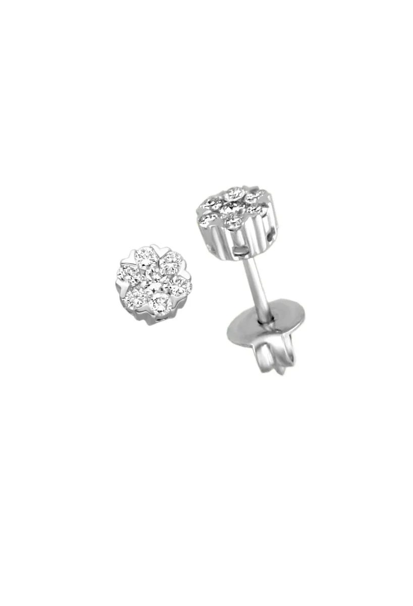 PENDIENTES ORO BLANCO Y DIAMANTES 243_24700186